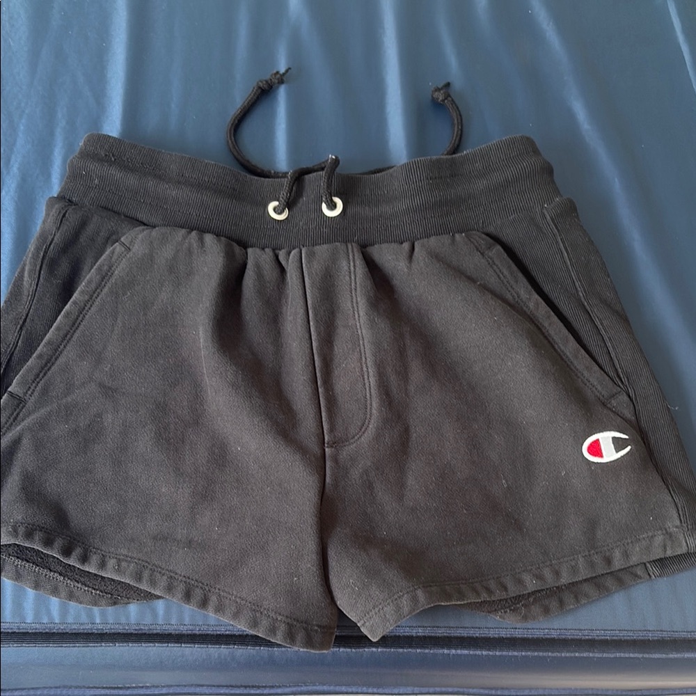Champion Black Drawstring Shorts
